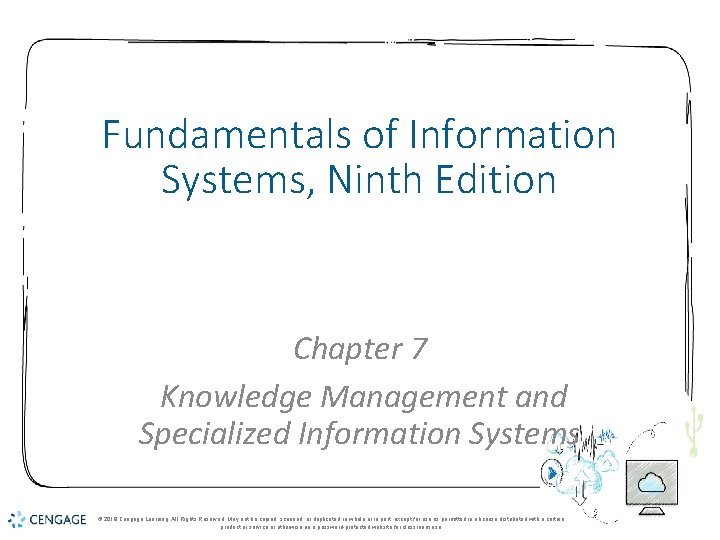 Fundamentals of Information Systems, Ninth Edition Chapter 7 Knowledge Management and Specialized Information Systems Fundamentals of Information Systems, Ninth Edition Chapter 7 Knowledge Management and Specialized Information Systems