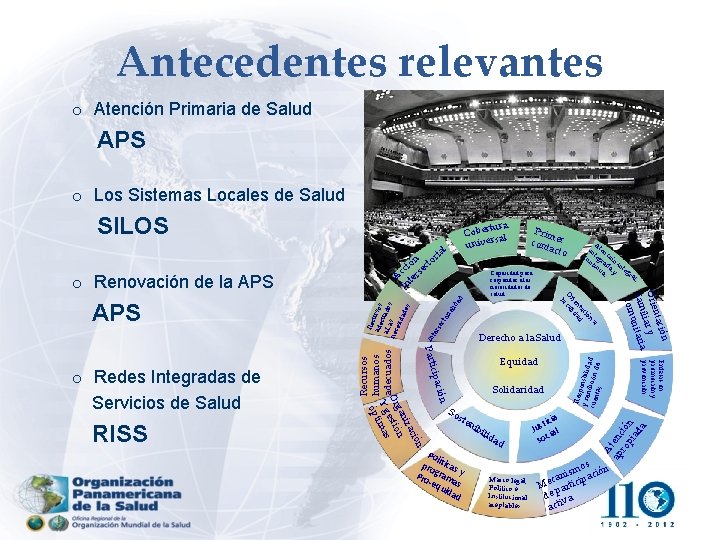 Antecedentes relevantes o Atención Primaria de Salud APS o Los Sistemas Locales de Salud