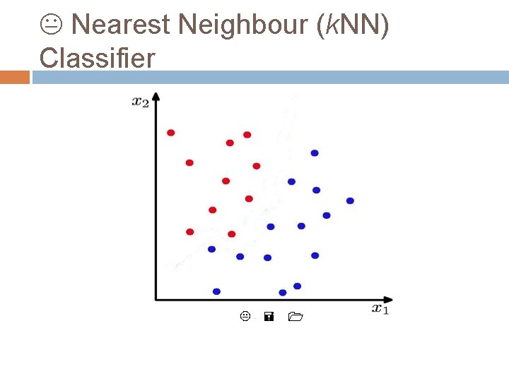 K Nearest Neighbour (k. NN) Classifier K = 1 