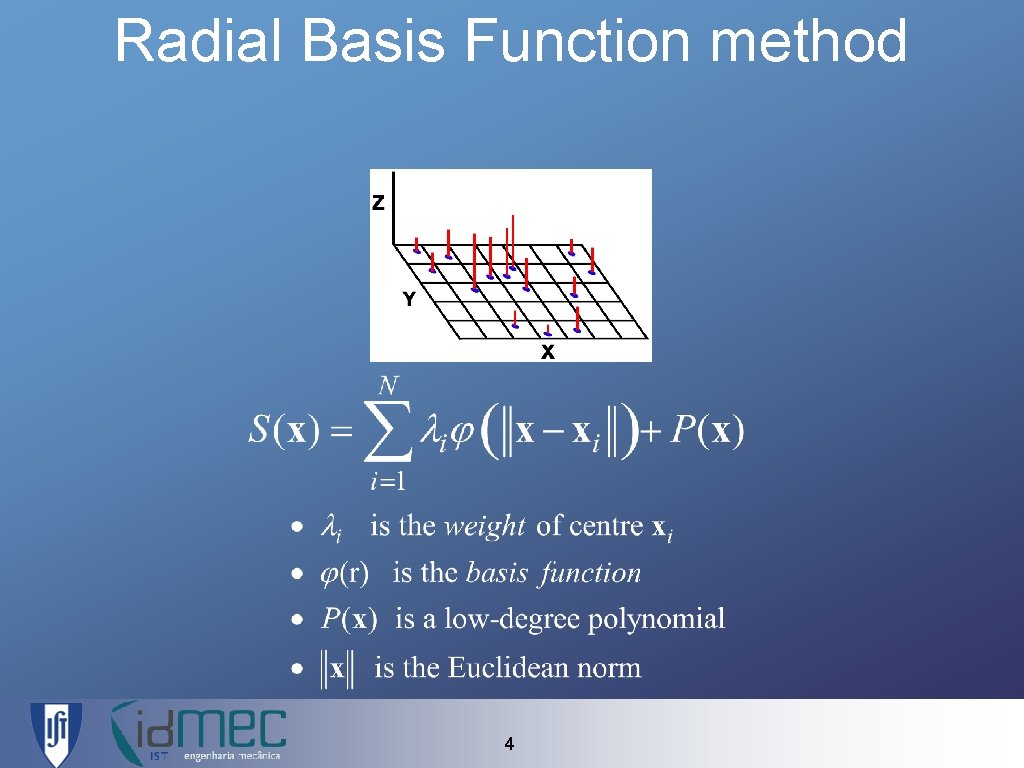 Radial Basis Function method 4 