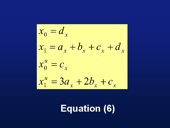 Equation (6) 