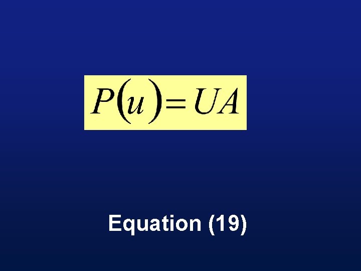 Equation (19) 
