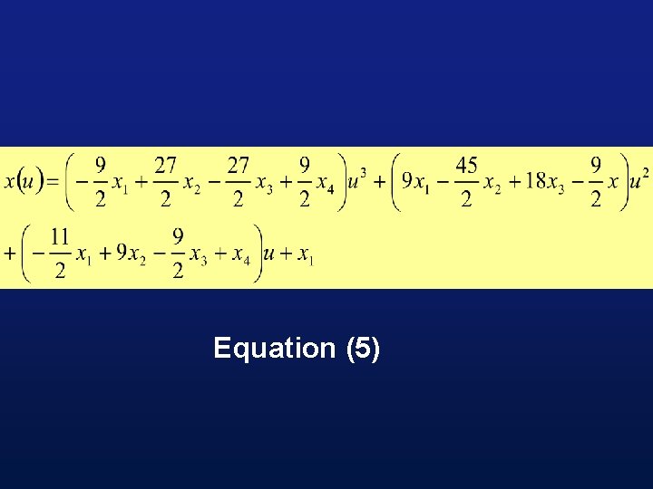 Equation (5) 