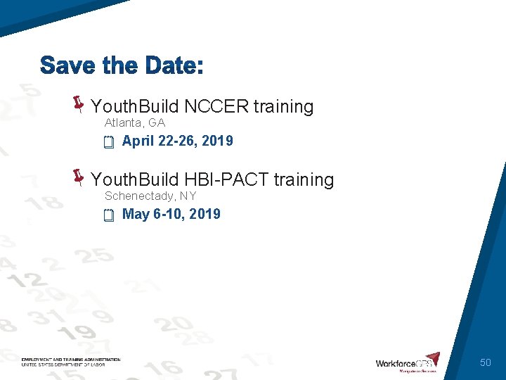  Youth. Build NCCER training Atlanta, GA April 22 -26, 2019 Youth. Build HBI-PACT