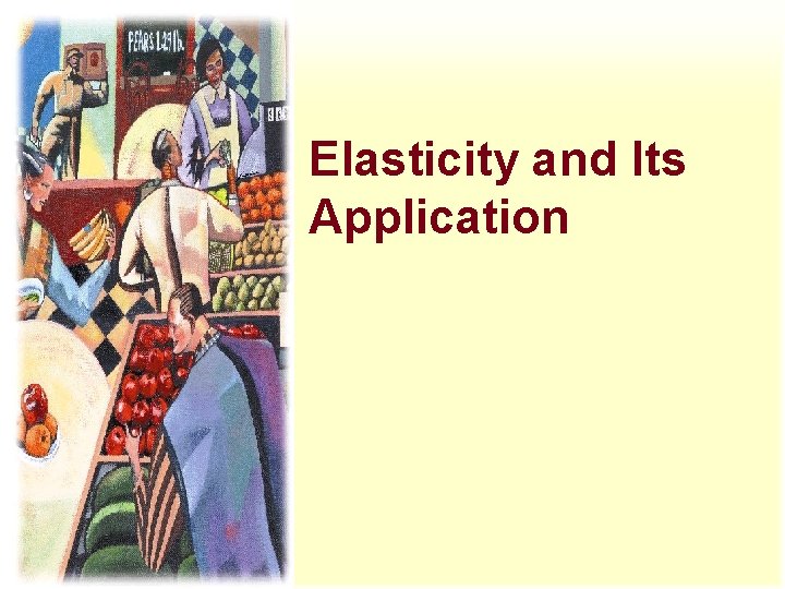 Elasticity and Its Application 