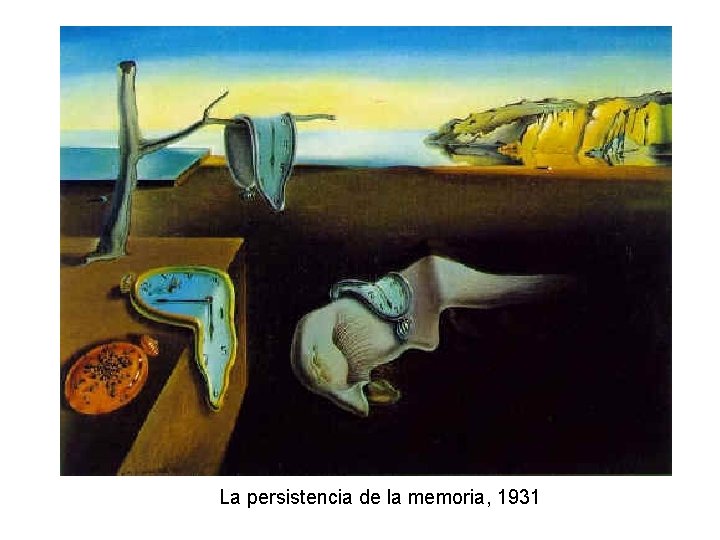 La persistencia de la memoria, 1931 