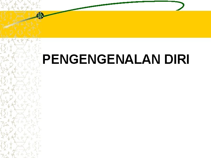 PENGENGENALAN DIRI 