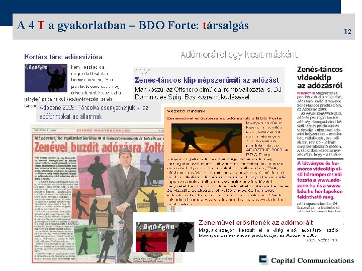 A 4 T a gyakorlatban – BDO Forte: társalgás 12 