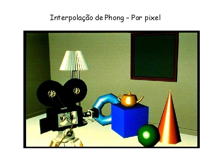 Interpolação de Phong – Por pixel 