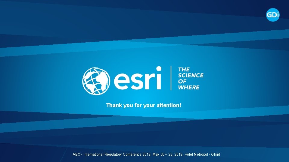 Thank you for your attention! AEC - International Regulatory Conference 2019, May 20 –