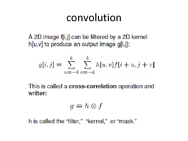 convolution convolution