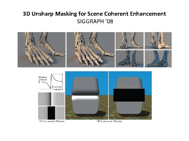 3 D Unsharp Masking for Scene Coherent Enhancement SIGGRAPH '08 3 D Unsharp Masking for Scene Coherent Enhancement SIGGRAPH '08