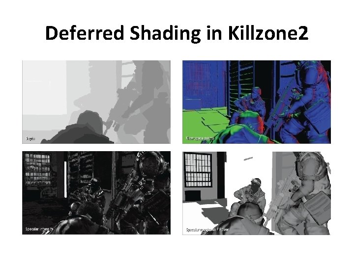 Deferred Shading in Killzone 2 Deferred Shading in Killzone 2