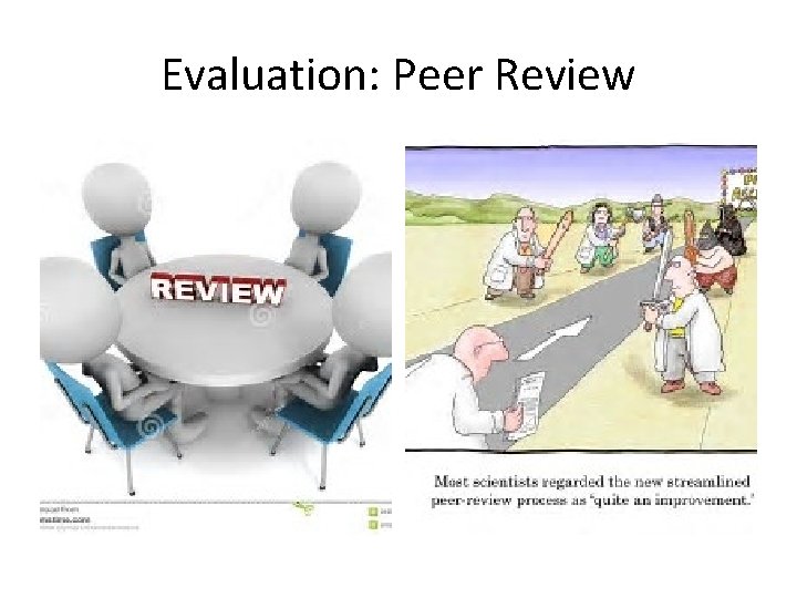 Evaluation: Peer Review Evaluation: Peer Review