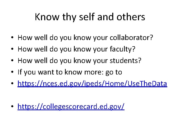 Know thy self and others • • • How well do you know your Know thy self and others • • • How well do you know your