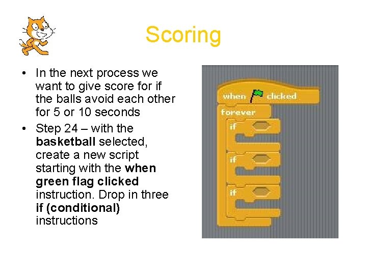 Scoring • In the next process we want to give score for if the
