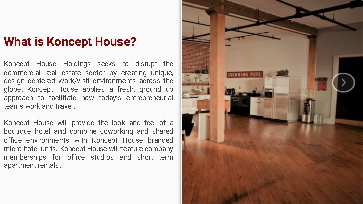 What is Koncept House? Koncept House Holdings seeks to disrupt the commercial real estate