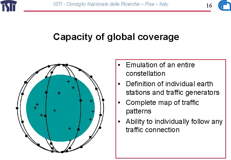 ISTI - Consiglio Nazionale delle Ricerche – Pisa – Italy 16 Capacity of global