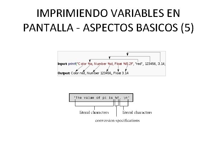 IMPRIMIENDO VARIABLES EN PANTALLA - ASPECTOS BASICOS (5) 