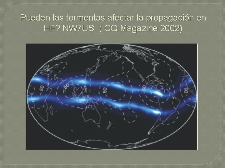 Pueden las tormentas afectar la propagación en HF? NW 7 US ( CQ Magazine