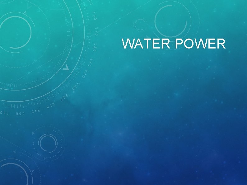 WATER POWER 