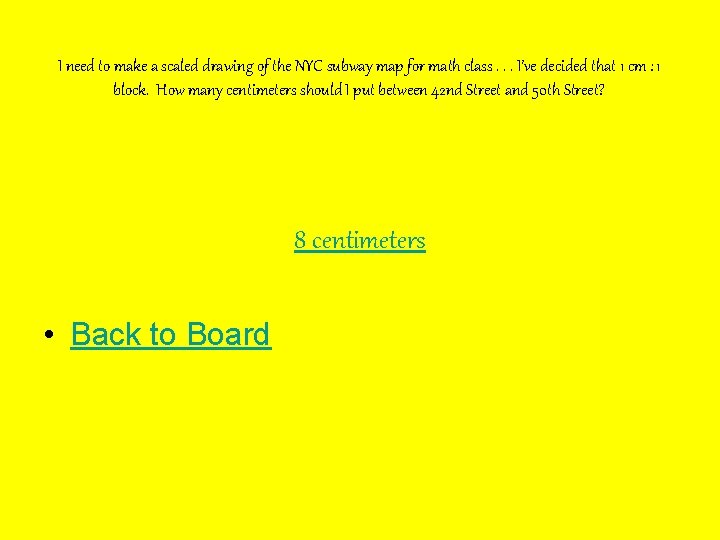 I need to make a scaled drawing of the NYC subway map for math