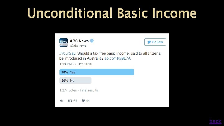 Unconditional Basic Income back 