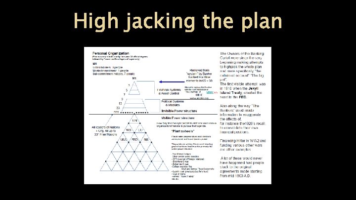 High jacking the plan 