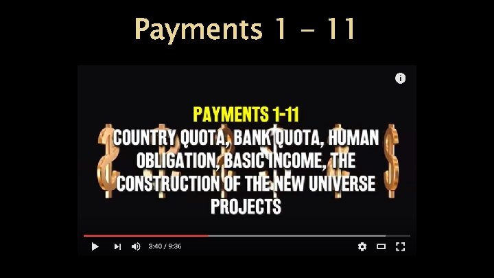 Payments 1 - 11 