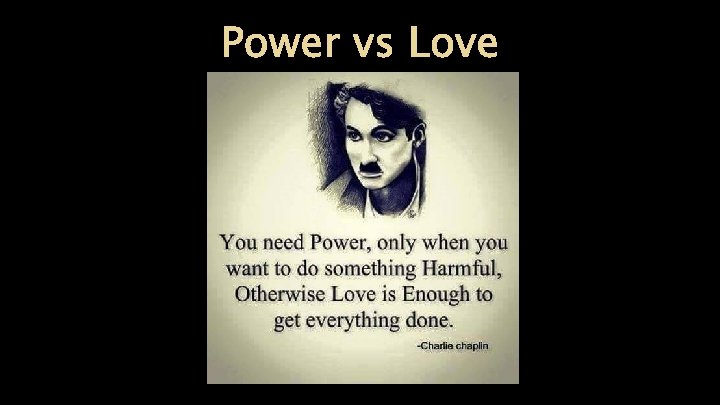 Power vs Love 