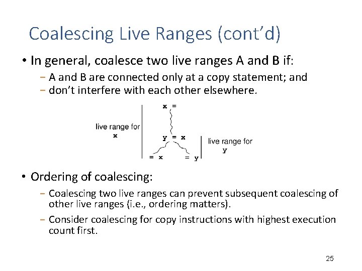 CSc 553 Principles of Compilation 06 Register Allocation