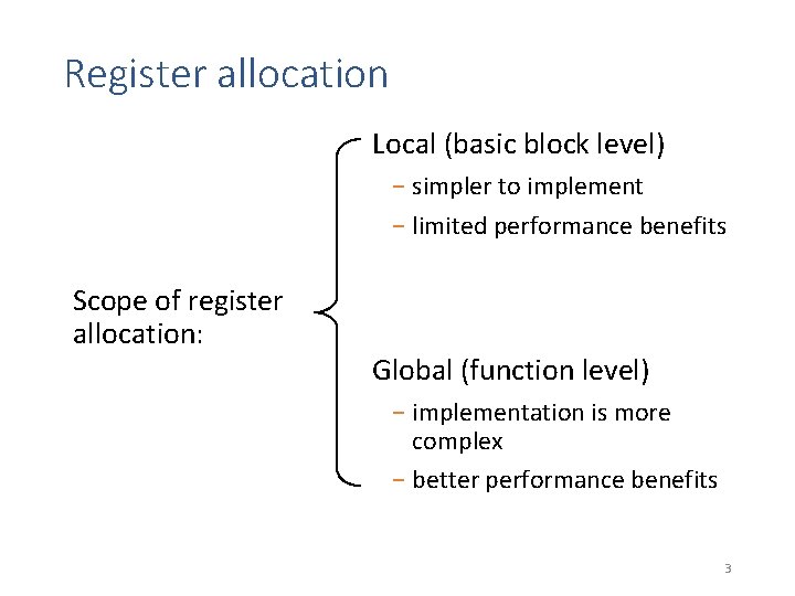 CSc 553 Principles of Compilation 06 Register Allocation