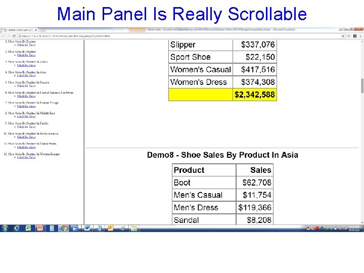 Main Panel Is Really Scrollable 