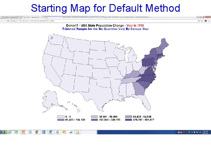 Starting Map for Default Method 