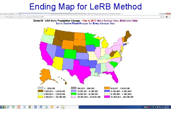 Ending Map for Le. RB Method 