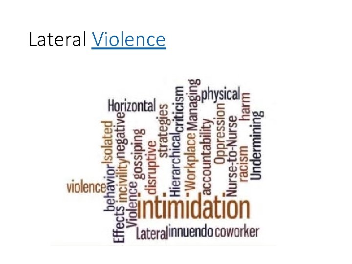 Lateral Violence 