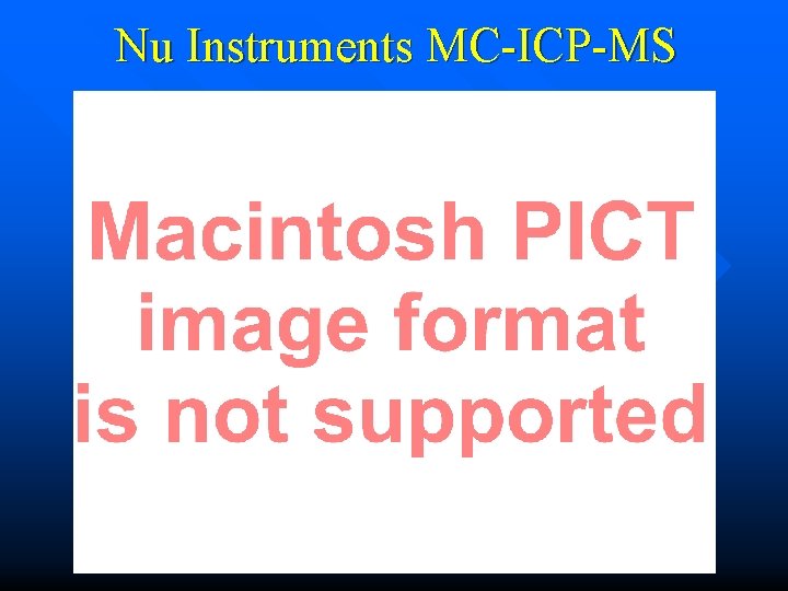 Nu Instruments MC-ICP-MS 