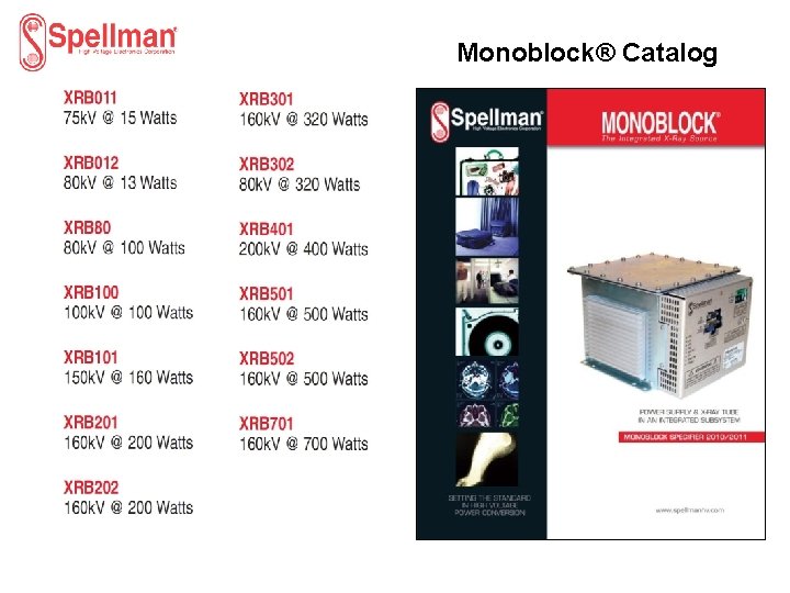 Monoblock® Catalog 