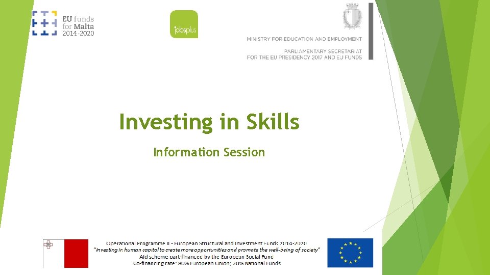 Investing in Skills Information Session 