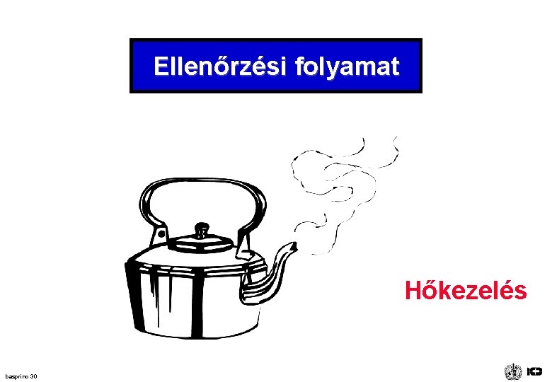 Ellenőrzési folyamat Hőkezelés basprinc 30 Ellenőrzési folyamat Hőkezelés basprinc 30