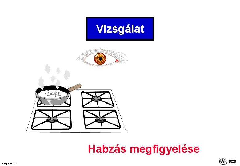 Vizsgálat Habzás megfigyelése basprinc 33 Vizsgálat Habzás megfigyelése basprinc 33