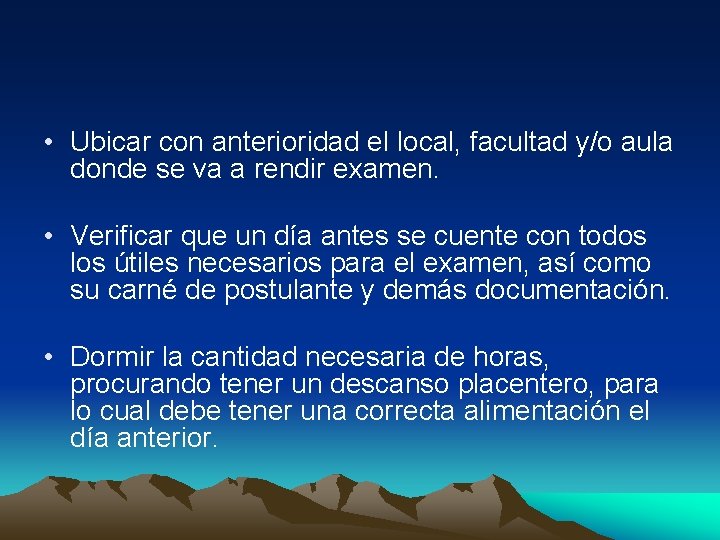 Consejos para el examen de Admisin UNI 2010