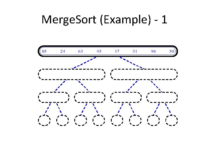 Merge. Sort (Example) - 1 