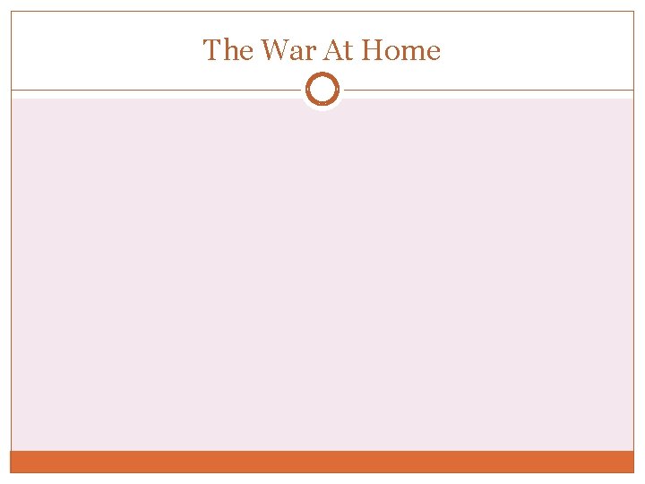 The War At Home 