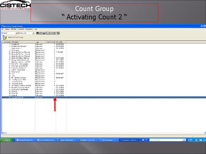 Count Group “ Activating Count 2 “ To activate second or even 3 rd