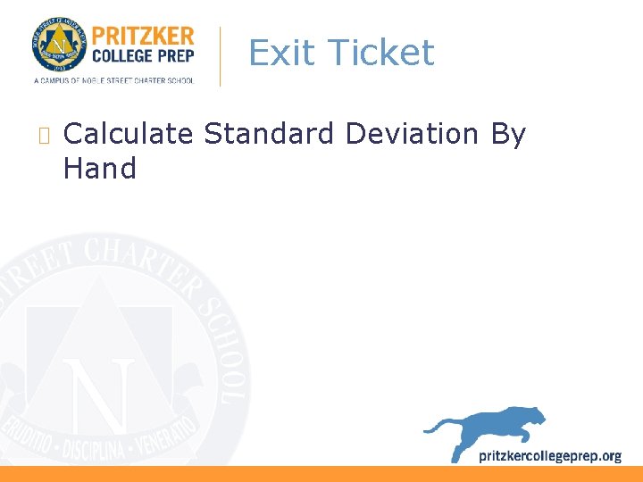 Exit Ticket Calculate Standard Deviation By Hand 