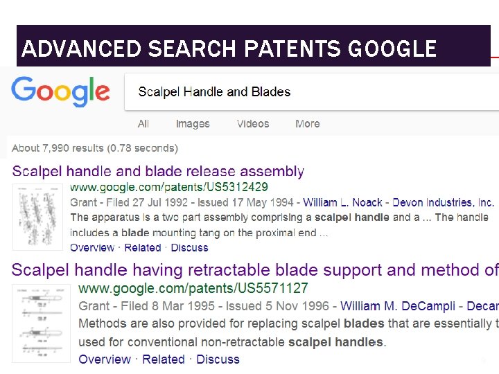 ADVANCED SEARCH PATENTS GOOGLE SENTRA HKI 9 