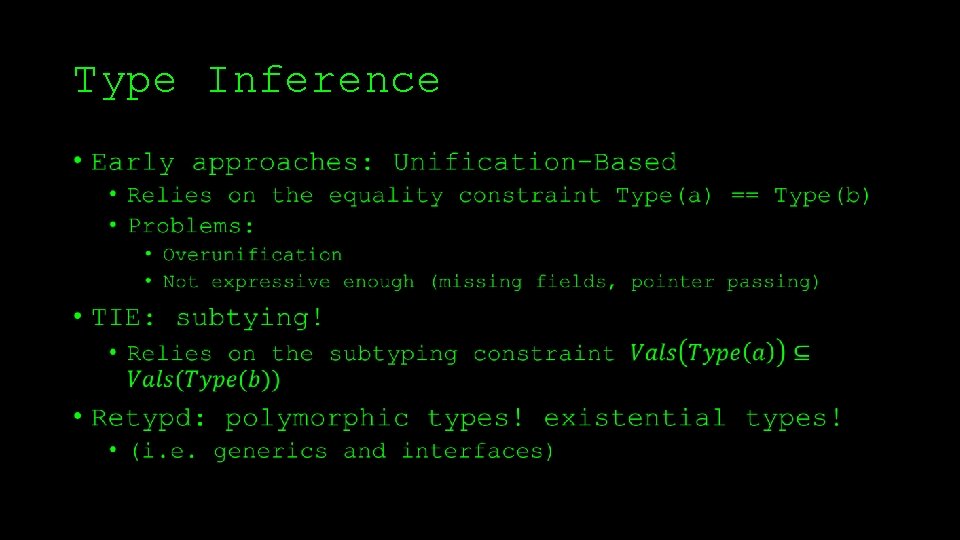 Type Inference • 