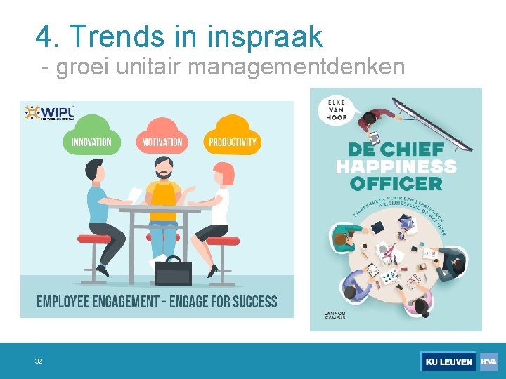 4. Trends in inspraak - groei unitair managementdenken 32 