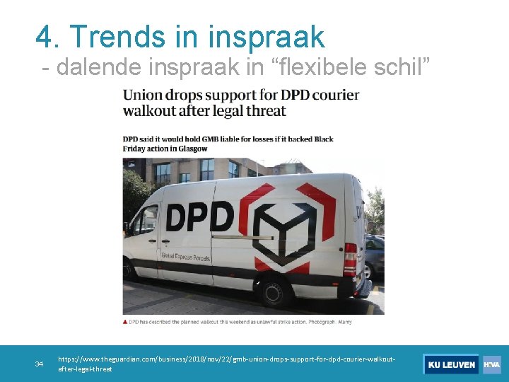 4. Trends in inspraak - dalende inspraak in “flexibele schil” 34 https: //www. theguardian.